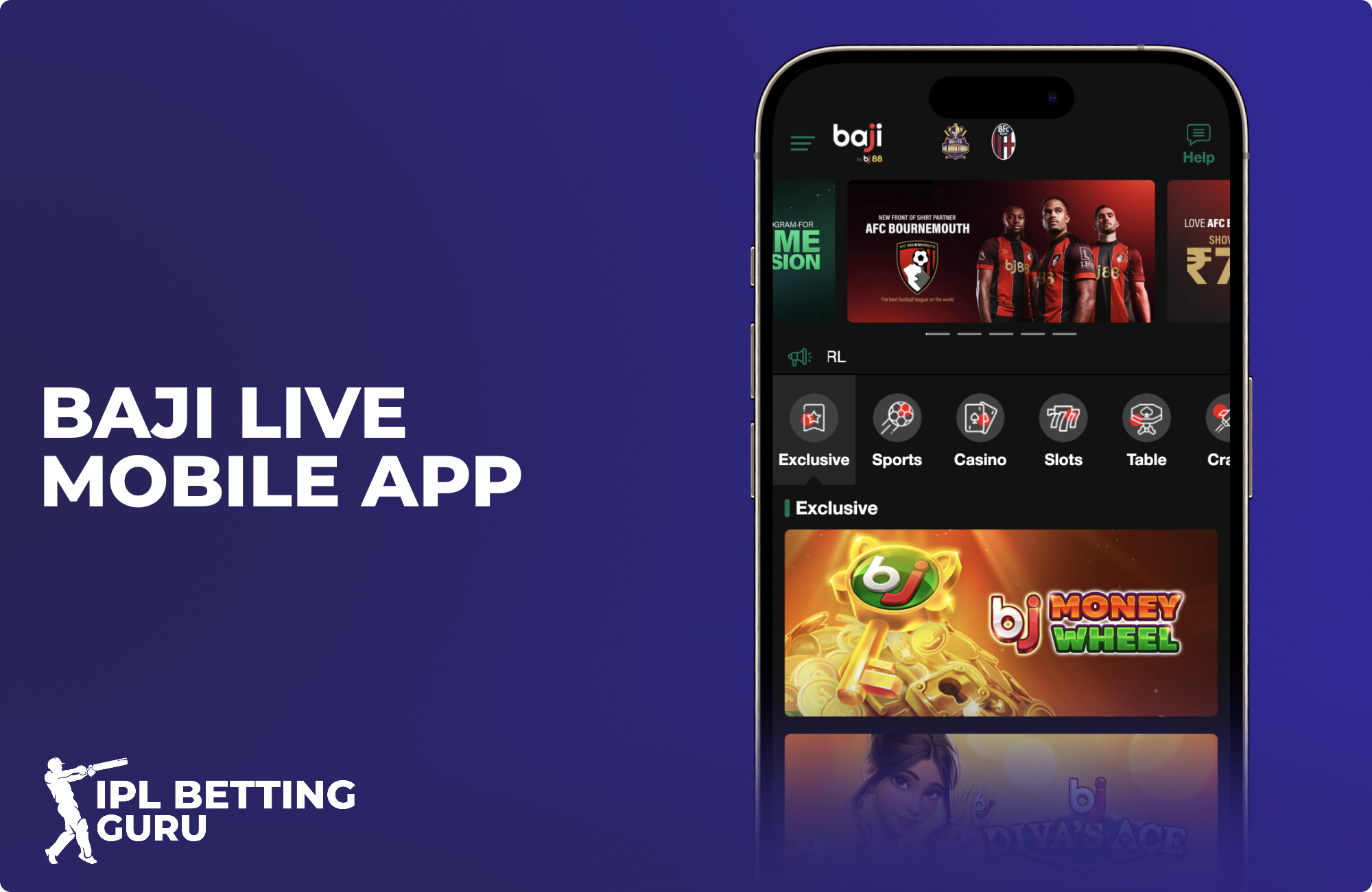 Baji live mobile application for bets on the go