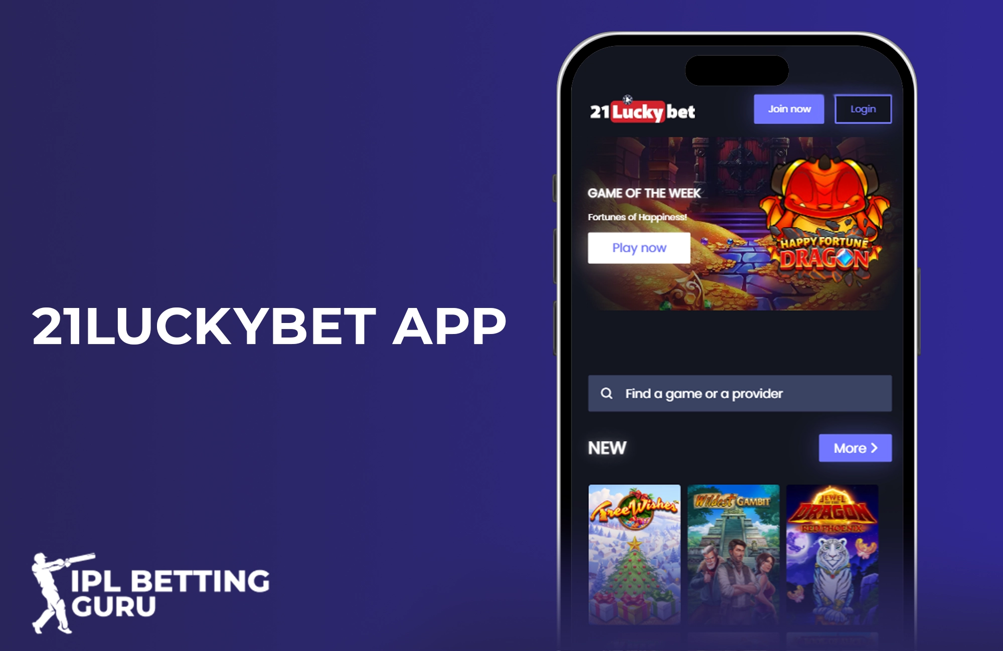 21LuckyBet mobile application for bets on the go