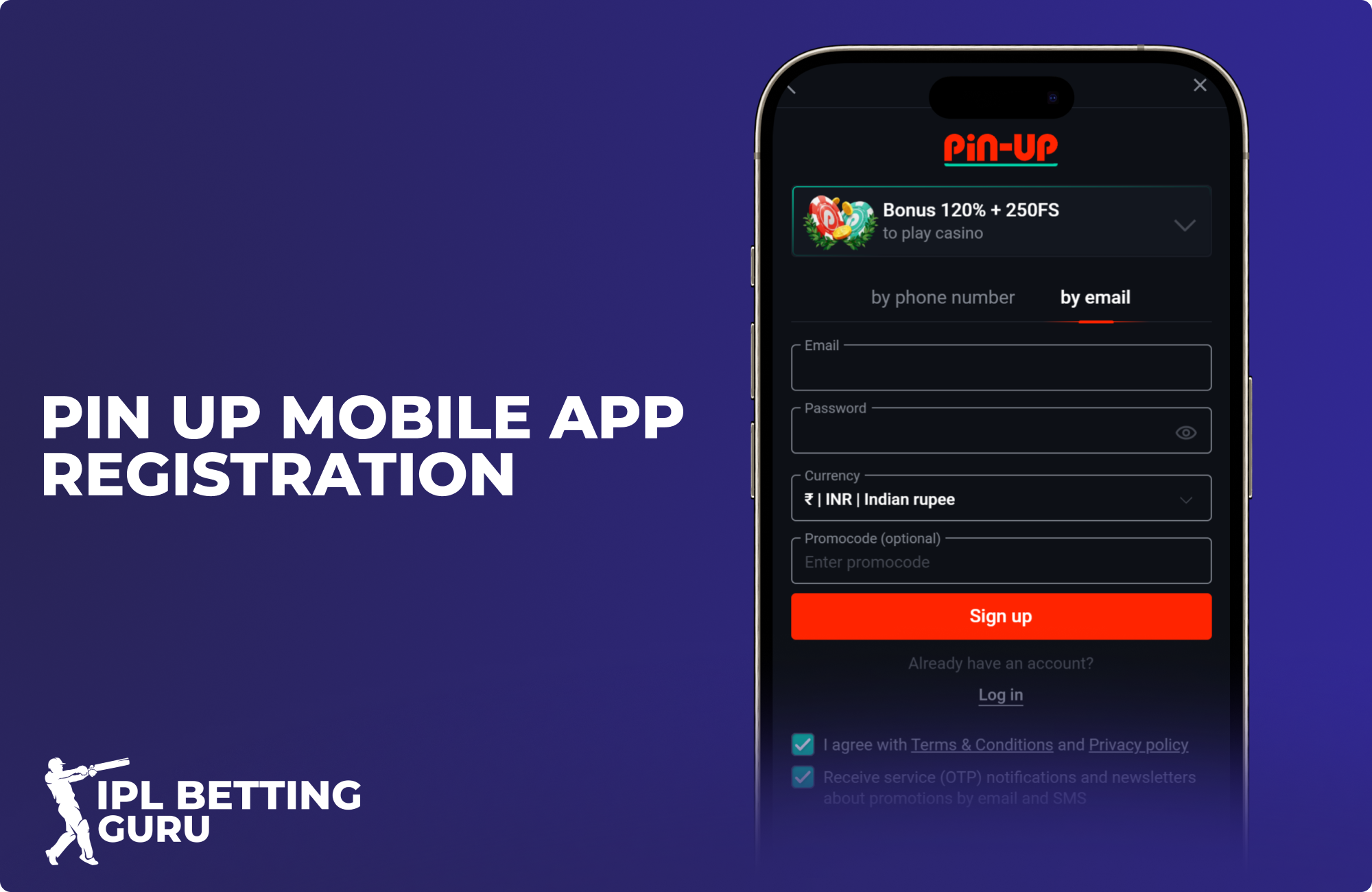 Sign up for the Pin Up app and start betting now