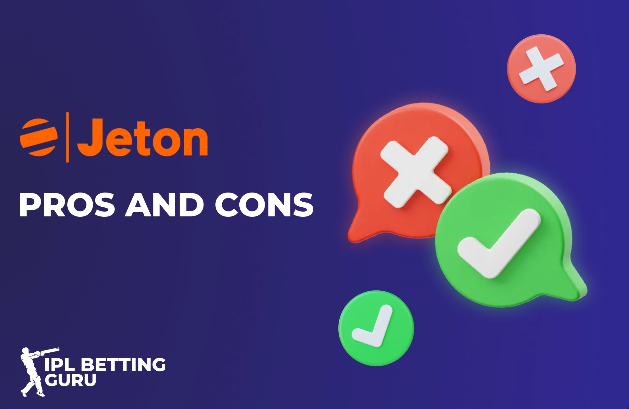 Pros and cons Jeton