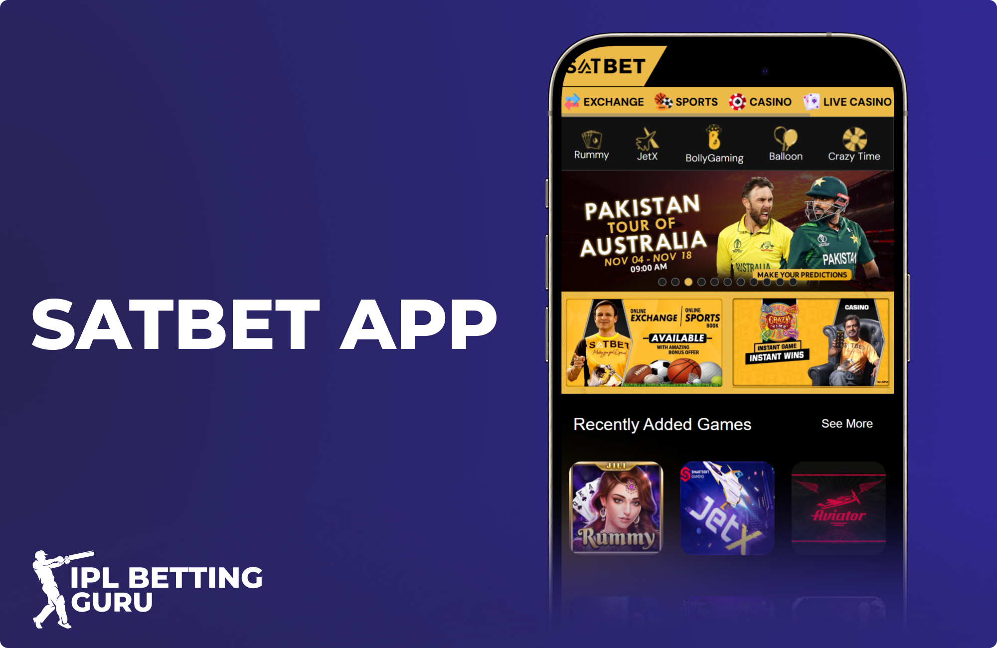 Sign up for the Satbet app and start betting now