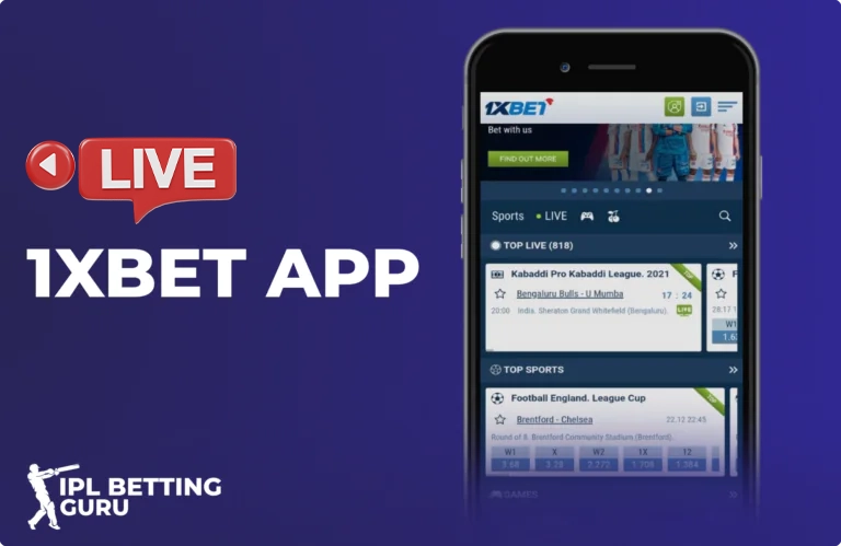 1xBet live betting app