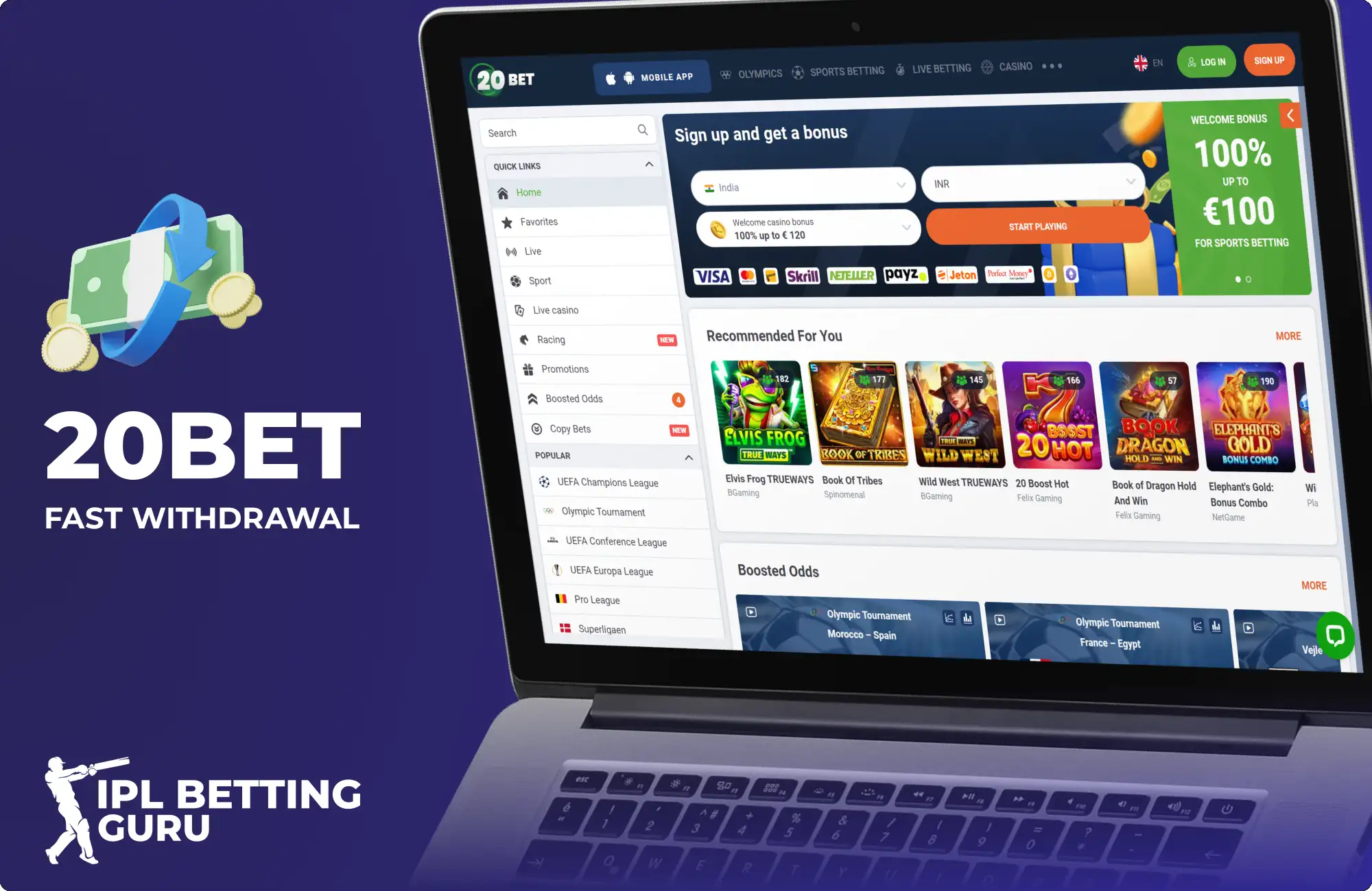 20bet fast withdrawal