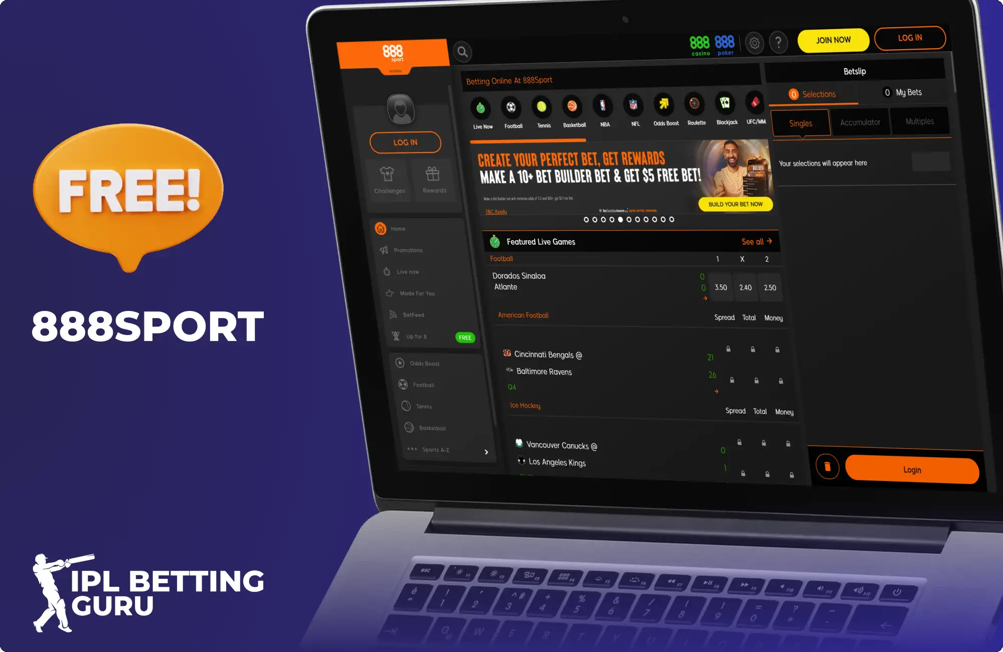 888sport free bets